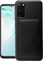 Fonu Backcase hoesje met kaarthouder Samsung S20 Zwart