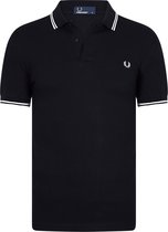 Fred Perry M3600 shirt - polo Black / Porcelain / Porcelain