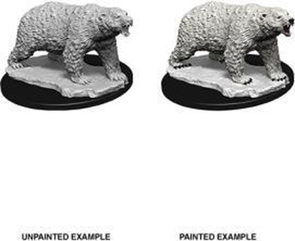 WizKids Deep Cuts Unpainted Miniatures - Polar Bear