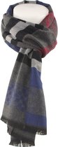 TRESANTI sjaal - Viscose sjaal - Rood blauw grijze sjaal