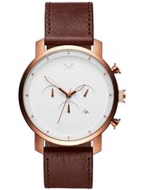 MVMT D-MC01-RGDBR horloge heren - bruin - edelstaal PVD rosé