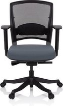 Bureaustoel - Met Armleuning - Stof/Netstof - Grijs - Ergonomisch