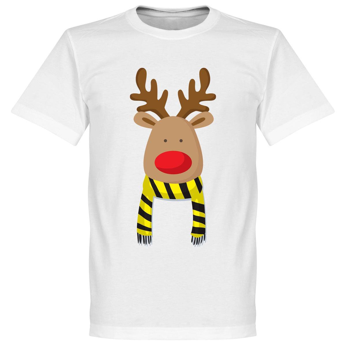 Reindeer Supporter T-Shirt - Zwart/Geel - S