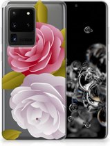 Back Cover Geschikt voor Samsung S20 Ultra TPU Siliconen Hoesje Roses