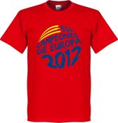 Spanje Campeones De Europa Circle Graphic T-Shirt  2012 - XXL