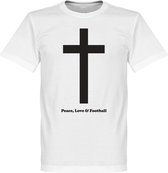 Peace, Love, Football T-shirt - XXL