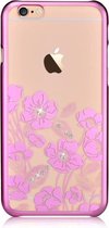 Devia Roze Crystal Rococo PC Transparant Back Cover Hoesje iPhone 6 / 6S