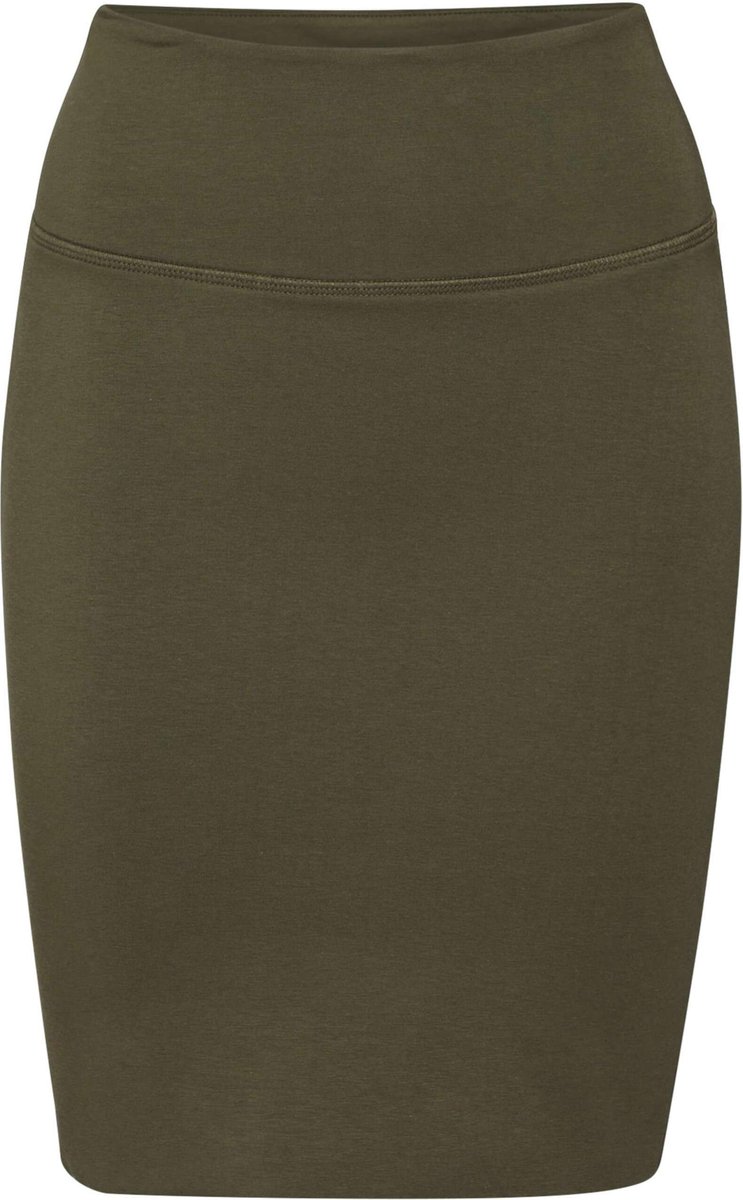 Kaffe rok penny Olijfgroen-Xxl (44)