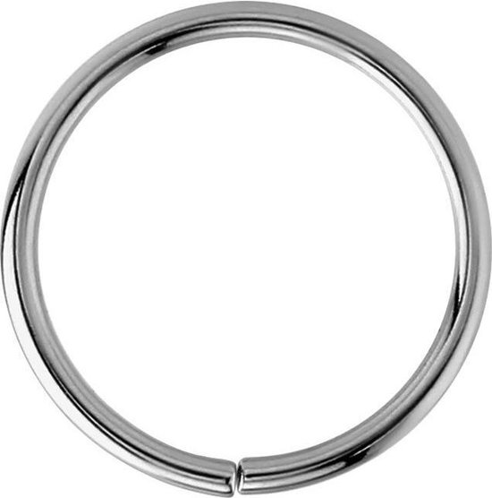 Lucardi Dames Helixpiercing ring - Piercing - Cadeau - Staal - Zilverkleurig
