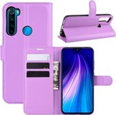 Book Case - Xiaomi Redmi Note 8T Hoesje - Paars