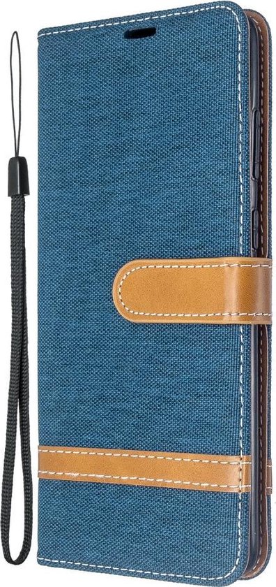 Coque Samsung Galaxy S20 Plus - Étui livre en Denim - Bleu foncé