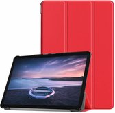 3-Vouw sleepcover hoes - Samsung Galaxy Tab S4 10.5 inch - rood