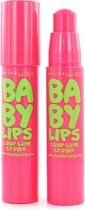 Maybelline Baby Lips Color Balm Crayon - 015 Strawberry Pop (2 Stuks)