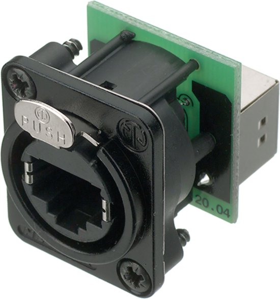 Connecteur de câble Neutrik NE8FDP-B RJ-45 Noir, Vert, Argent