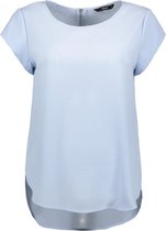 ONLY - ONLVIC S/S SOLID TOP NOOS WVN - Cashmere Blue - Vrouwen - Maat 34