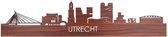 Skyline Utrecht Palissander hout - 120 cm - Woondecoratie design - Wanddecoratie - WoodWideCities