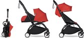 Babyzen YOYO² buggy COMPLEET / FULL SET 0+ en 6+ rood frame zwart