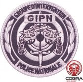 Gendarmerie Nationale GIPN grijze geborduurde politie patch embleem met velcro