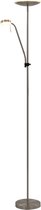 Lamp staand 16 W 180 cm zilverkleurig