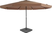 Parasol met draagbare voet taupe