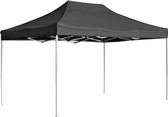 Partytent professioneel inklapbaar 4,5x3 m aluminium antraciet