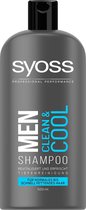 SYOSS MEN CLEAN & COOL Mannen Shampoo 500 ml