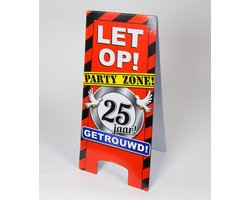 Paperdreams - Warning sign - 25 Jaar getrouwd