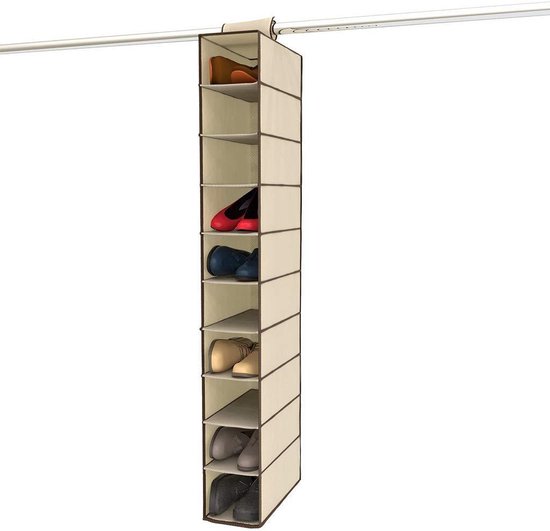 Hangkast Organizer met laden - 6 planken organisatie en opslag, 5 kledinglade en 6 nylon zakken voor sokken, ondergoed, hoed, jeans, handdoek, slaapkamer, slaapzaal college kamer (grijs-groen