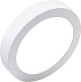 LED Downlight Pro - Aigi - Opbouw Rond 12W - Helder/Koud Wit 6000K - Mat Wit - Ø177mm - BSE