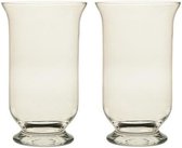 2x vase calice verre 35 cm - 2x vase bouquet verre calice 35 cm - 2 pièces