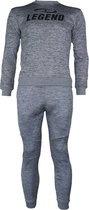 Joggingpak met Sweater Kids/Volwassenen Grijs SlimFit Polyester  S