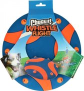 Chuckit Whistle Flight hondenspeelgoed – hondenspeeltje voor plezier – apporteer speelgoed voor honden – blauw en oranje