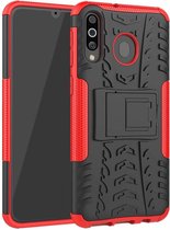 Samsung Galaxy M30 hoes - Schokbestendige Back Cover - Rood