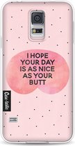 Casetastic Samsung Galaxy S5 / Galaxy S5 Plus / Galaxy S5 Neo Hoesje - Softcover Hoesje met Design - Nice Butt Print