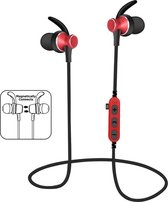 Bluetooth in-ear draadloze oordopjes iPhone / Samsung / Huawei / bluetooth oortjes - MS-T4 rood