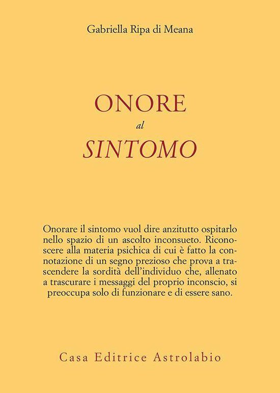 Onore al sintomo - cover