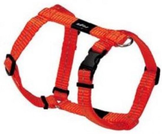 Rogz For Dogs Snake Hondentuig - Oranje - 16 mm x 32-52 cm