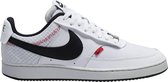 Nike Court Vision Low Premium Heren Sneakers - White/Black-Photon Dust-Gym Red - Maat 46