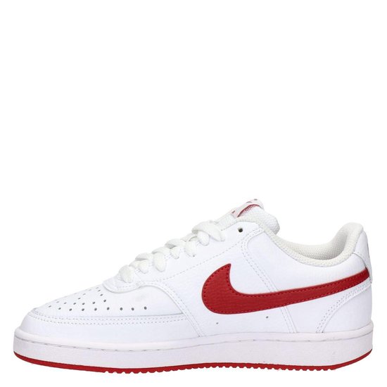 Nike Court vision low dames sneaker - Wit rood - Maat 41 | bol.com