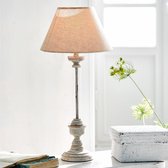 LOBERON Tafellamp Fréjus beige/antiekgrijs