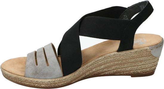 Rieker Sandaal 62499 40 Zwart Zilver | bol.com