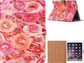 Xssive Tablet Book Case voor Apple iPad 2 - iPad 3 - iPad 4 - Pink Roses
