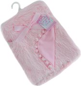 Soft Touch Babydeken Pompom Deluxe 75 X 100 Cm Roze