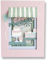 Sizzix Thinlits Die Set - 22PK Birthday Shadow Box 663581 Courtney Chilson