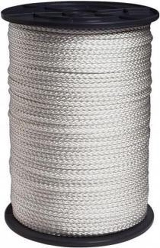 Markies koord 5 mm rol 25 meter wit