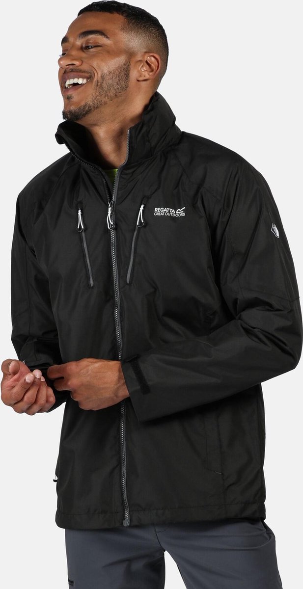Regatta Mens Calderdale III Waterproof Jacket With Concealed Hood