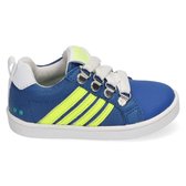 Bunnies JR Puk Pit Jongens Lage Sneakers - Blauw - Leer - Veters