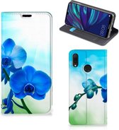 Huawei Y7 hoesje Y7 Pro (2019) Smart Cover Orchidee Blauw