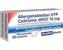 Healthypharm Allergietabletten HTP Cetirizine diHCI 10 mg - 30 tabletten