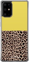 Samsung S20 Plus hoesje siliconen - Luipaard geel | Samsung Galaxy S20 Plus case | multi | TPU backcover transparant